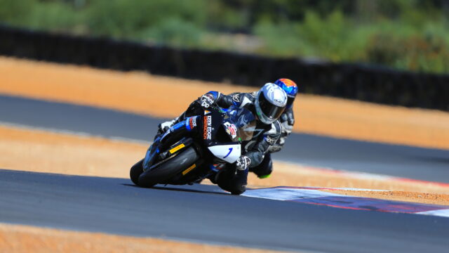 West Australian Supersport champion Tommy King racing at Collie Motorplex.