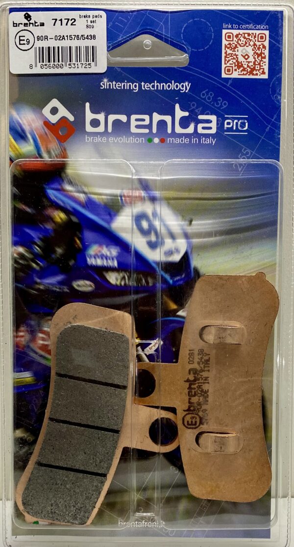 Front brake pads for many Harley Davidson models including the 1584 Heritage Softail Classic.