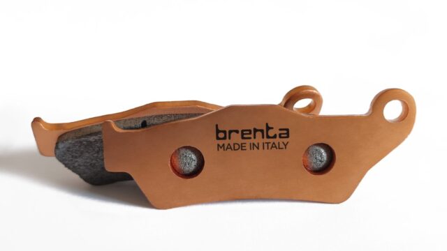 Two Brenta off-road motorbike brake pads.