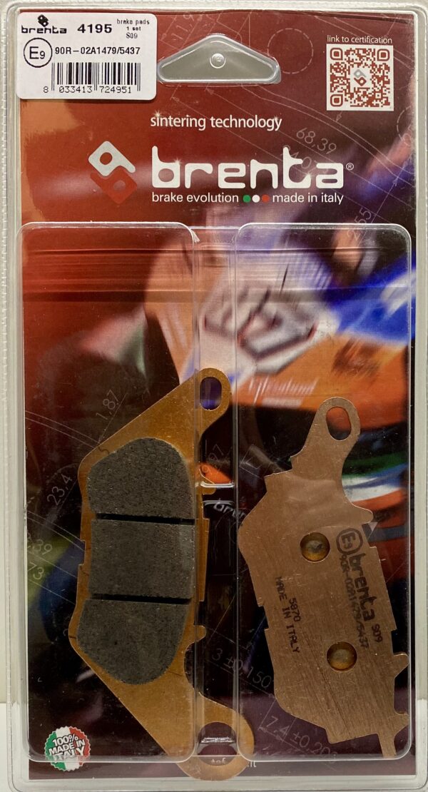 Motorcycle brake pads for Yamaha. Fit rear calipers of YP 125/300, MT-25, YZF 250/321 (R3) and MT-03.