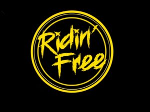 Ridn' Free Garage logo. Motorcycle stunt team.